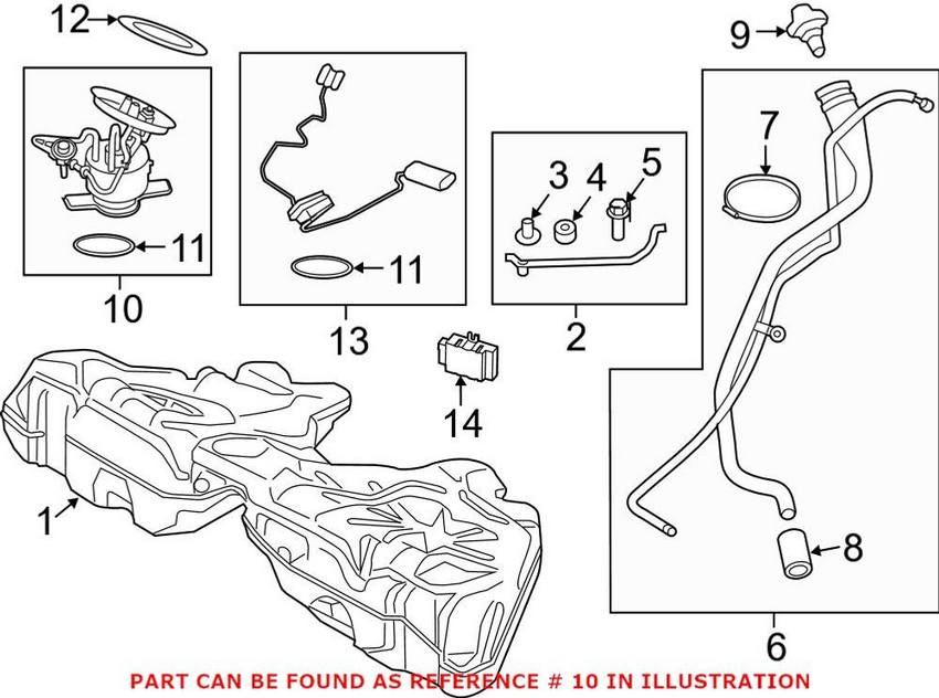 BMW Fuel Pump Assembly 16117260640